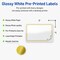 Avery Printable Rectangle Labels, Gold Double Border with Florals, 2" x 3", Glossy White Rectangle Labels, Permanent, Laser/Inkjet, 80ct, Great for Product Labels